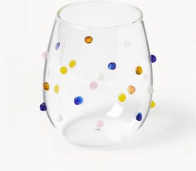Set di 4 bicchieri in vetro soffiato Perli