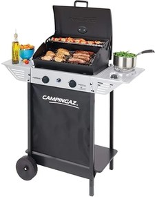 Campingaz - Barbecue a gas e a roccia lavica xpert 100ls carrello + coperchio