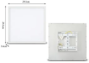 Brilagi - Luce LED dimmerabile SLIMFRAME LED/25W/230V 30x30 cm bianco + +TC