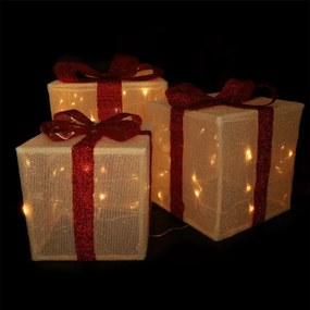 Brilagi - Set da 3 decorazioni natalizie LED per esterni LED/2,6W/3xAA IP44 idee regalo