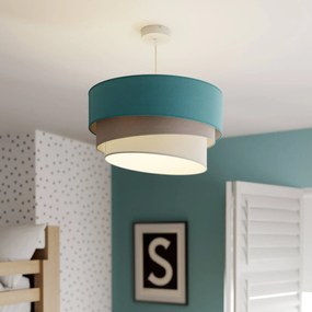 Duolla Lampada a sospensione Pastell Trio turchese/grigio/grigio chiaro