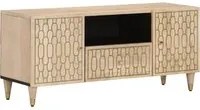 Mobile Porta TV 105x33x46cm in Legno Massello di Mango 358262