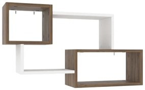 Mensola da parete AYDER 51x90 cm marrone/bianco