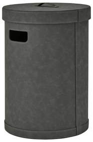 Cesta per il bucato grigio scuro in finta pelle 67,5 l Sahla M – Blomus