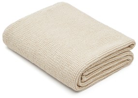 Kave Home - Copriletto Senara 100% cotone beige per letto da 150/160 cm