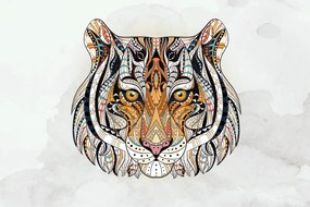 Carta da parati autoadesiva – Tigre in stile moderno
