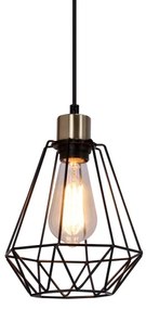 Lampadario a sospensione con filo PRIMO 1xE27/60W/230V ragno