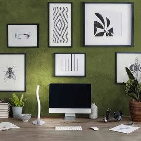 Leuchten Direkt 15128-55 - Lampada da tavolo LED WAWE LED/3W/230V cromo opaco