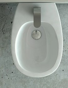 Milk Bidet A Terra 52x34 Nero Lucido