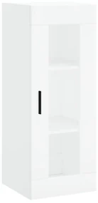 Credenza bianca 34,5x34x180 cm in legno multistrato