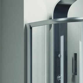 Box doccia 80x80 cristallo 6 mm semicircolare KF2000 - KAMALU