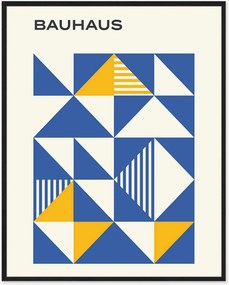 Stampa digitale incorniciata Bauhaus Blue Poster