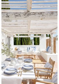 Ciotola in gres bianco con bordo beige , ⌀ 10 cm Brisa - Costa Nova