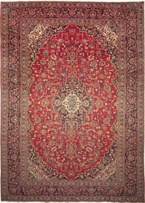 Kashan Tappeto 290 x 410 Rosso (Iran) Annodato A Mano