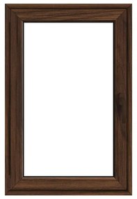Finestra in PVC noce L 80 x H 120 cm, 1 anta apertura a sinistra