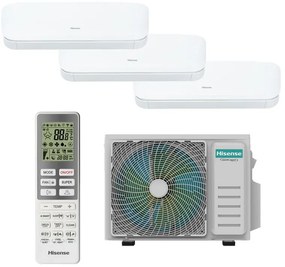 Condizionatore a muro multisplit HISENSE trial Fresh Air 9+9+12 21.4956 BTU 6.3 KW classe raffreddamento A++ classe riscaldamento A++