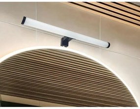 Illuminazione LED per specchio da bagno, 10 W, 230 V, 45 cm, IP44, nero