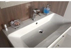 Rubinetto per lavandino in argento lucido verticale Spy – Sapho