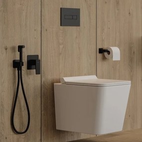 OMNIRES NL80510BL - Porta carta igienica NELSON opaco nero