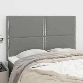Testiere 4 Pz Grigio Scuro 72x5x78/88 Cm İn Tessuto /