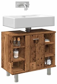 Mobile Da Bagno Legno Antico 60x32x53,5 Cm İn Legno Multistrato /