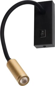 Kanlux 32519 - Lampada LED flessibile TONIL LED/3,3W/230V nera/dorata