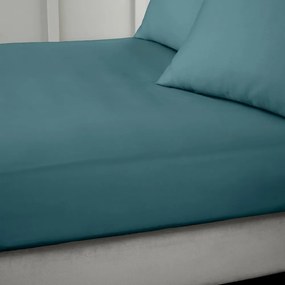 Lenzuolo con angoli color foglia di tè in raso di cotone 135x190 cm Cotton Sateen – Bianca