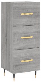 Credenza grigio sonoma 34,5x34x90 cm in legno multistrato