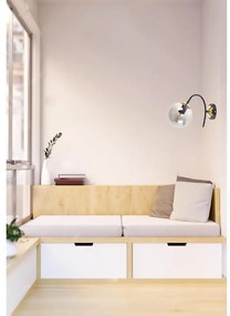 Lampada da parete nero-grigio ø 15 cm Yoyo - Squid Lighting