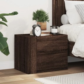 Comodino A Muro Rovere Marrone 45x30x35 Cm /