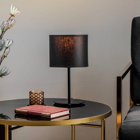 Luminex Lampada da tavolo Soho, cilindrica, altezza 34 cm, blu/oro