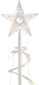 Albero di Natale bianco con LED IP44 - Puno