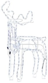 Decorazione animata da esterno cervo con led bianco 94 cm INNNES Beliani