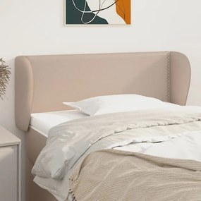 Testiera Ad Orecchio Cappuccino 93x23x78/88 Cm İn Similpelle /