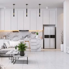 Lampadario LED su fune DALLAS 1xGU10/3W/230V