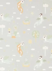 Majvillan Carta da parati Magical Adventure - Soft Grey