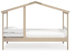 Letto bianco/naturale in pino 90x190 cm Angel - Marckeric