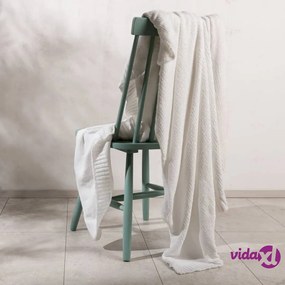 Venture Home Coperta Ally 170x130 cm in Poliestere Bianco