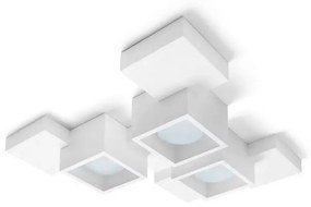 SIDE Soffitto 3 Luci Cubo Sforzin Lampade in gesso