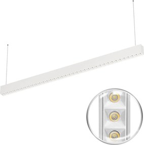 Lampada Lineare LED Sospesa 40W 120cm con driver Philips Bianca o nera