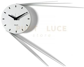 Orologio da parete di design traslo bianco marmo