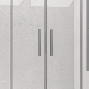Box doccia 70x200 telaio argento opaco doppio scorrevole | KE-6000A - KAMALU