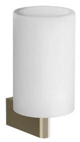 Bicchiere portaspazzolini a muro bianco brass brushed pvd 66407  Gessi