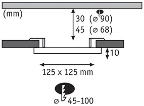 Paulmann 92397 - LED/8,5W IP44 Lampada da incasso da bagno VARIFIT 230V