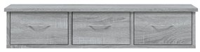 Mobile a muro grigio sonoma 88x26x18,5 cm in legno multistrato