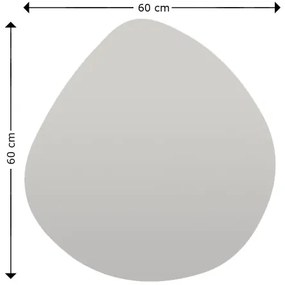 Specchio da parete BESSO 60x60 cm nero