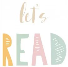 Poster Decorativo (50x70 cm) Action Kids Read - Sklum