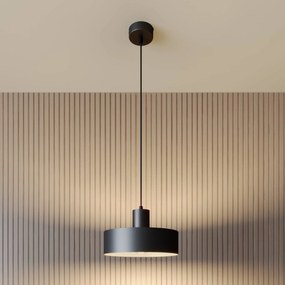 SIGMA Lampada a sospensione Rif in metallo, nero, Ø 25 cm