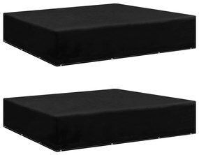 Coperture Arredi Giardino 2 Pz 12 Occhielli 250x250x70 Cm /