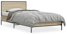 Giroletto Rovere Sonoma 90x190cm İn Legno Multistrato E Metallo /
